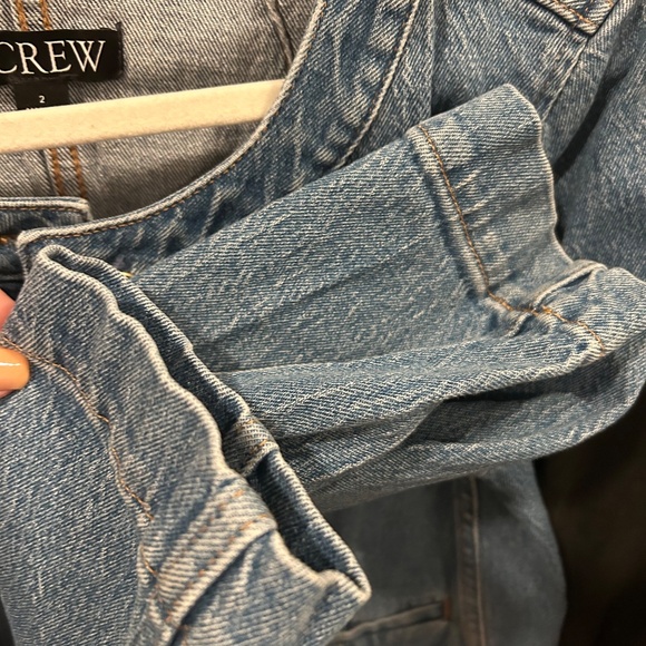 J. Crew Louisa Lady Cropped Jean Jacket with Gold Buttons - Picture 7 of 15